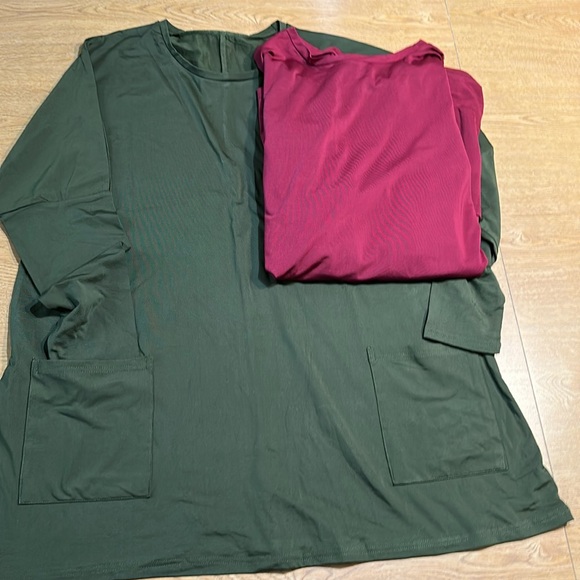 Set of Two Poly Knit Fleece Tunic - Picture 1 of 4